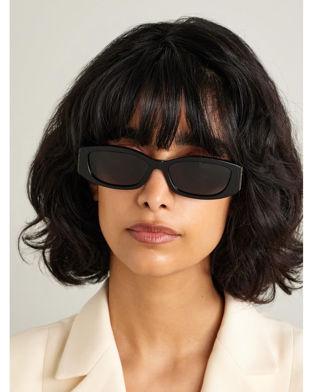 Dior Black Diorgraphique S1I Rectangular-Frame Acetate Sunglasses