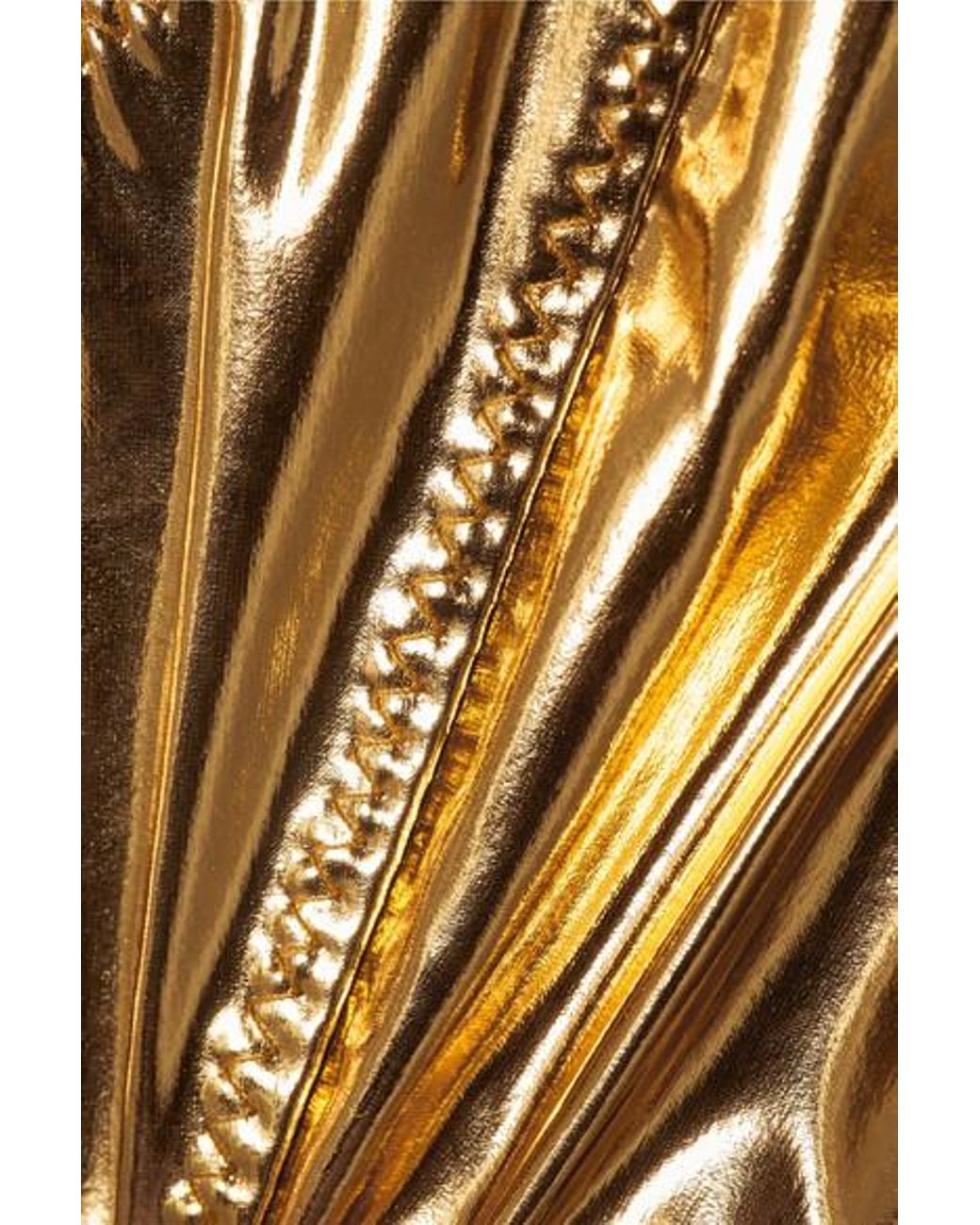 THE PAMELA STRING BIKINI in SOFT GOLD PVC – Lisa Marie Fernandez