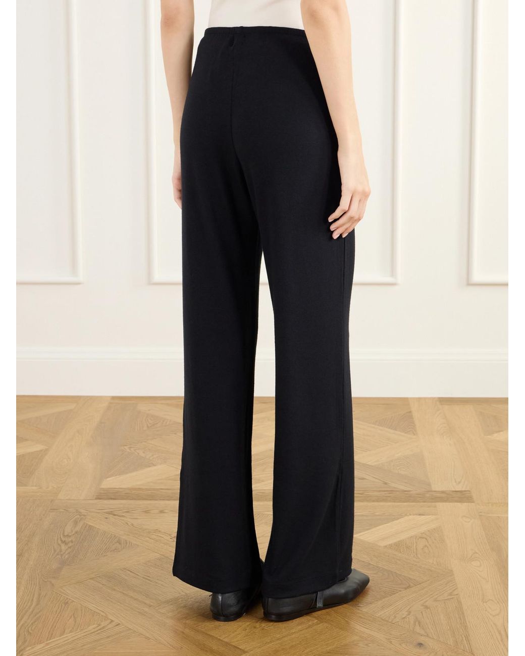 Leset Blue Lauren Jersey Straight-Leg Pants