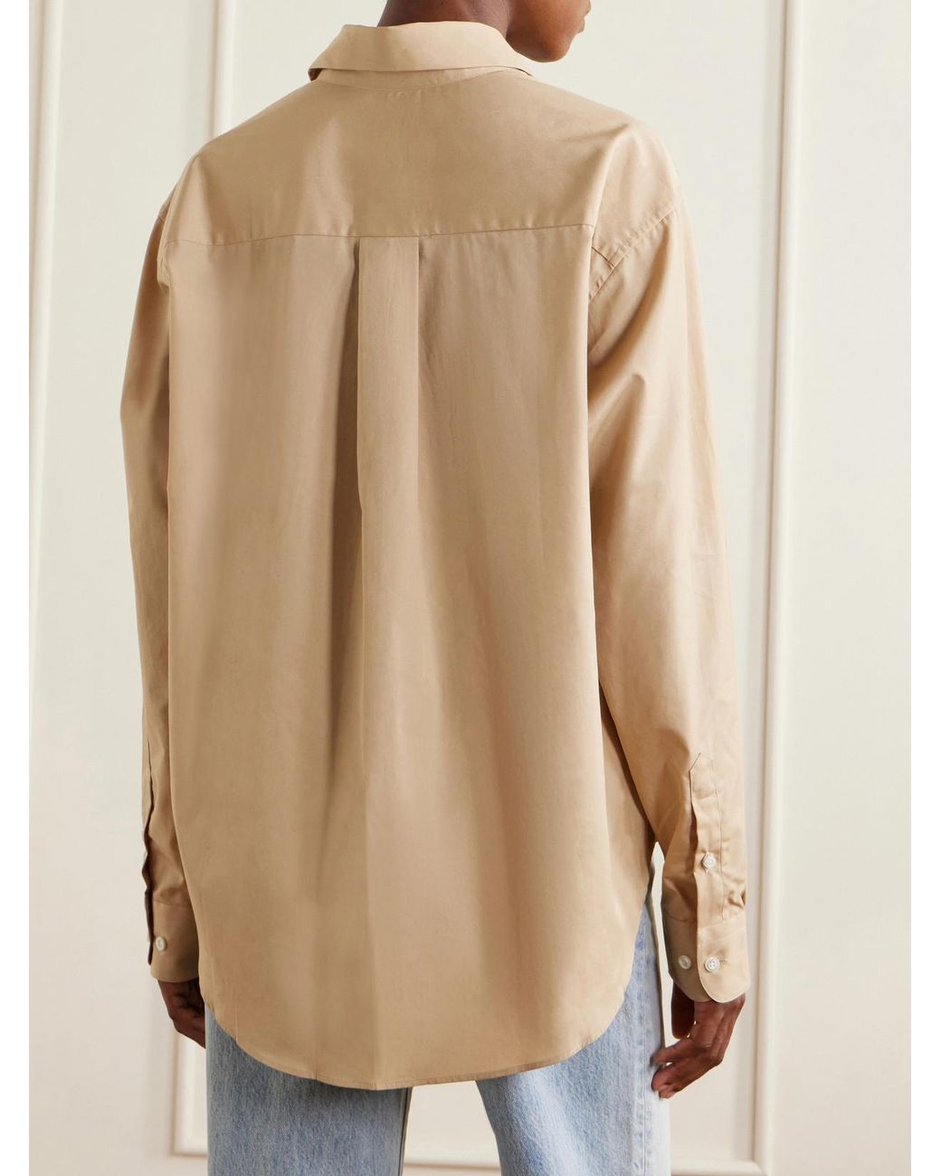 Comme Si Natural Cotton-Poplin Shirt