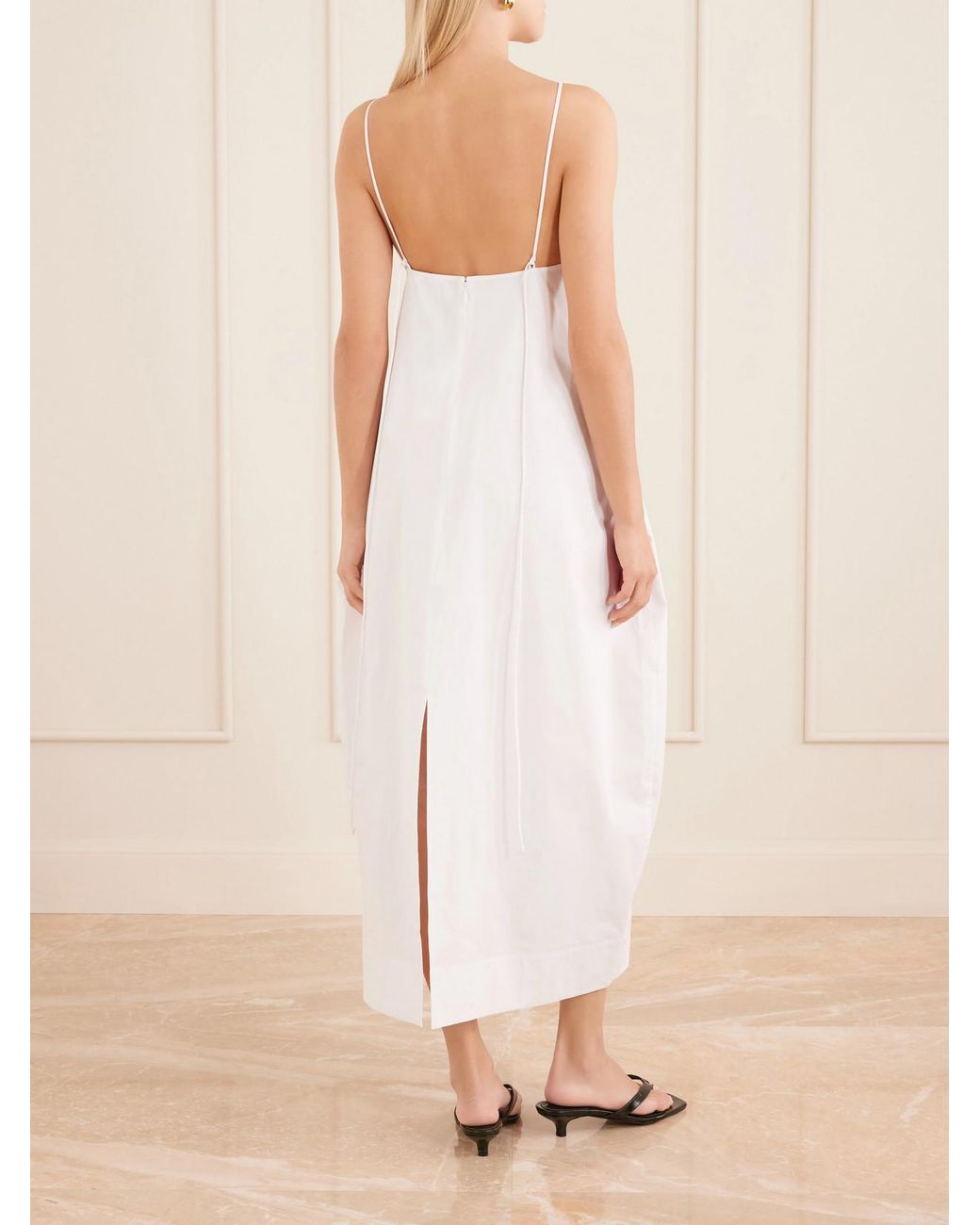 Rohe White Cotton Midi Dress