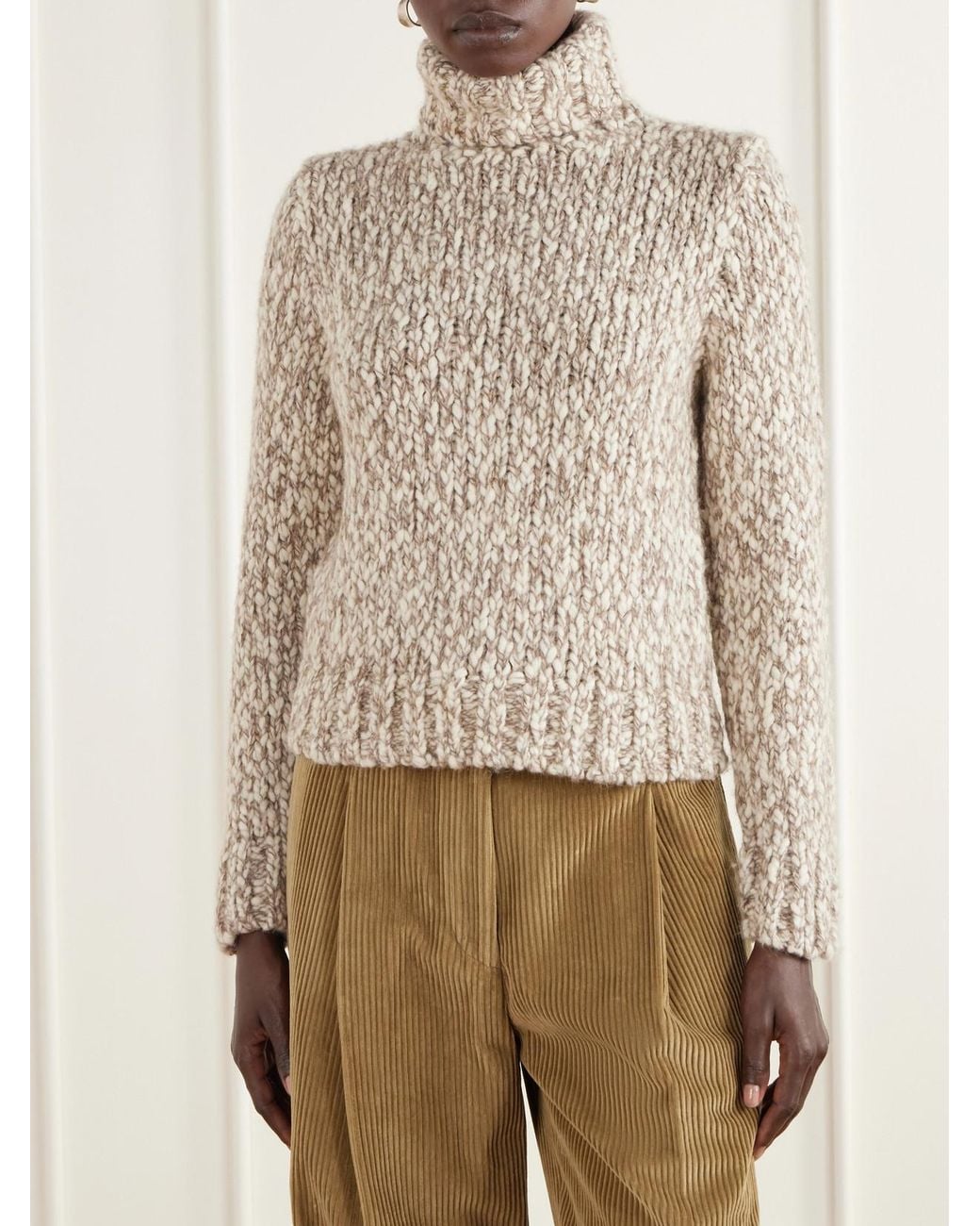 RRL Natural Marled Wool-Blend Sweater