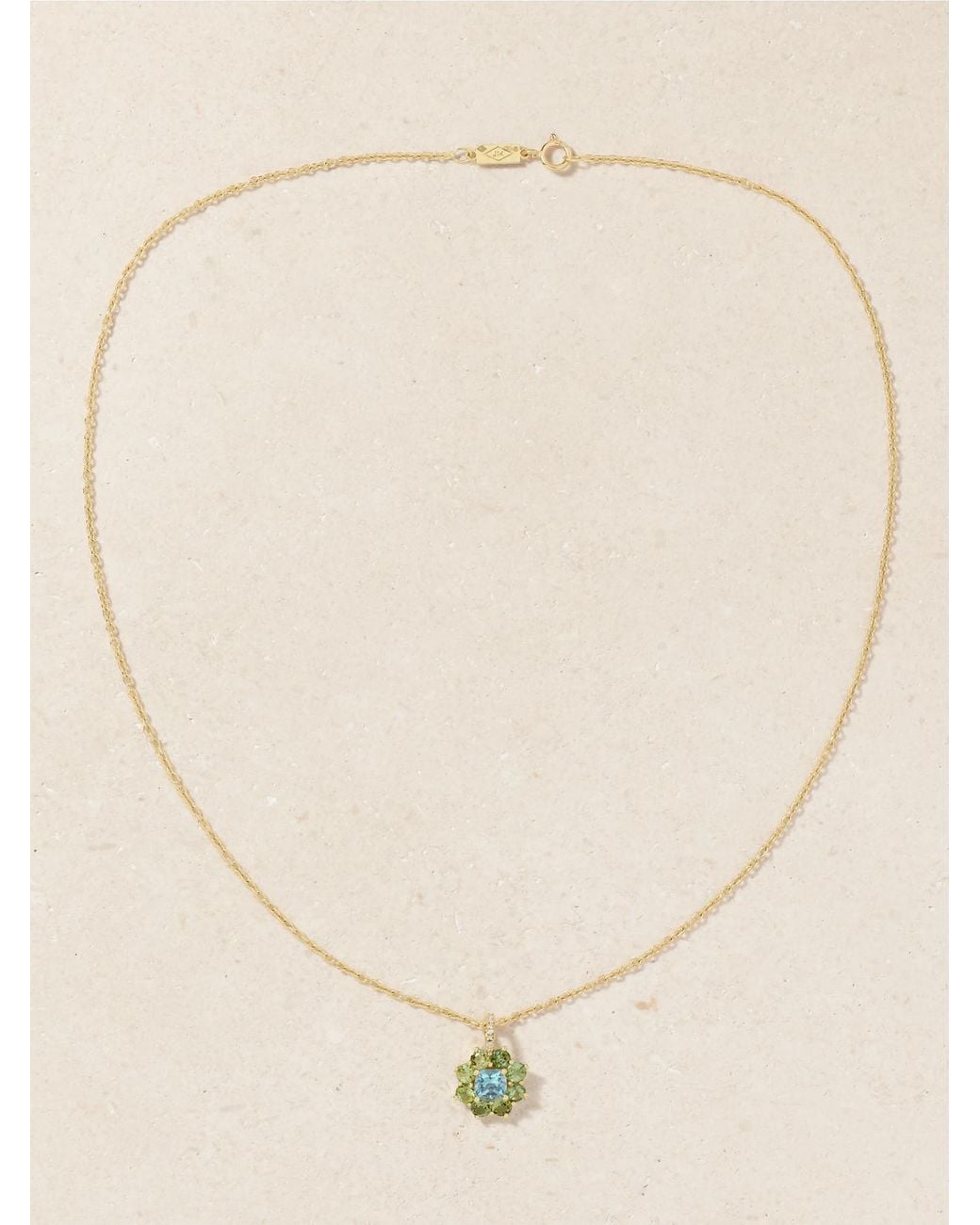 Jennifer Meyer Natural 18-Karat Multi-Stone Necklace