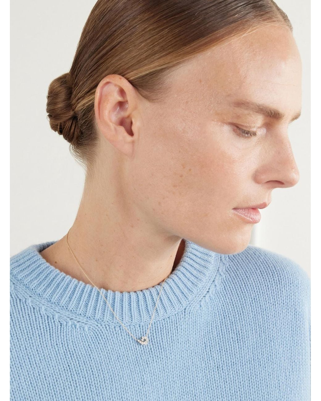 Sophie Bille Brahe Natural Lucia 18-Karat Recycled Diamond Necklace