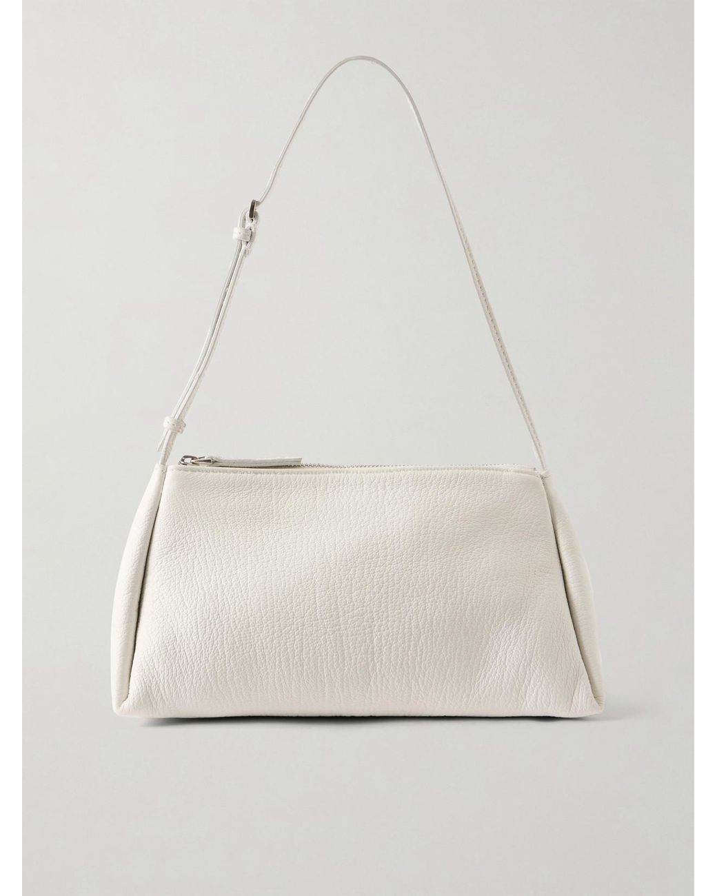Calvin Klein Natural Aurelis Leather Shoulder Bag
