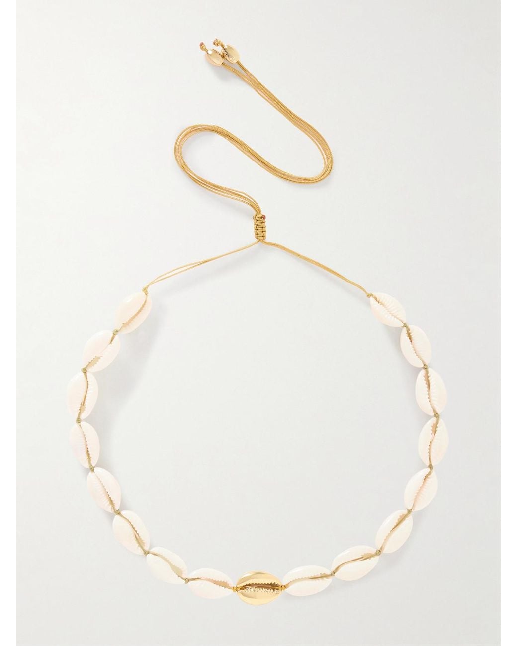 Tohum Design Natural Concha Puka-Plated Shell Necklace