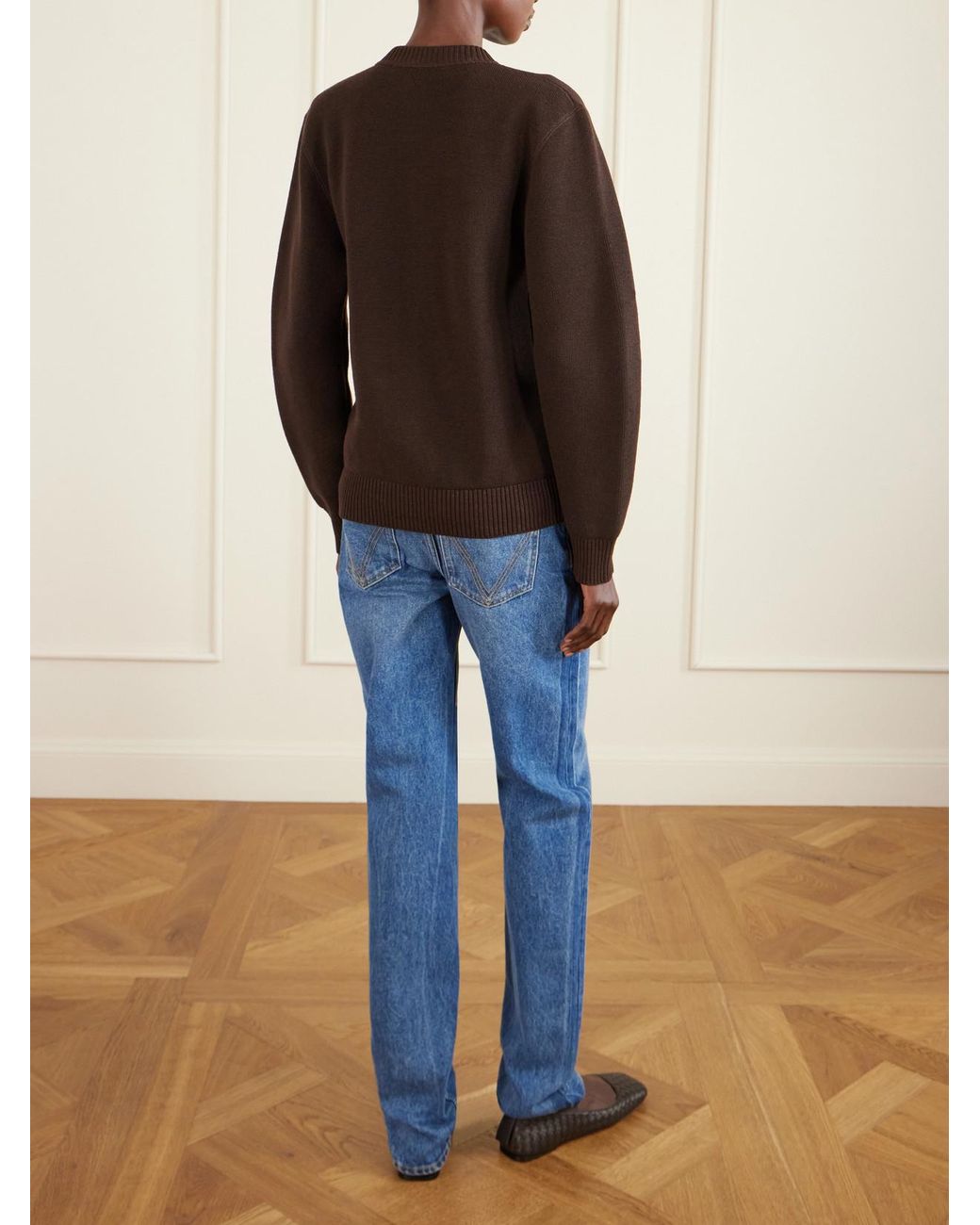 Bottega Veneta Brown Wool Cardigan