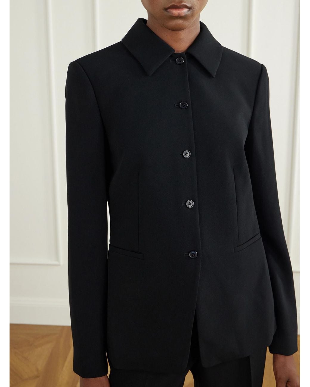 Theory Black Crepe Blazer