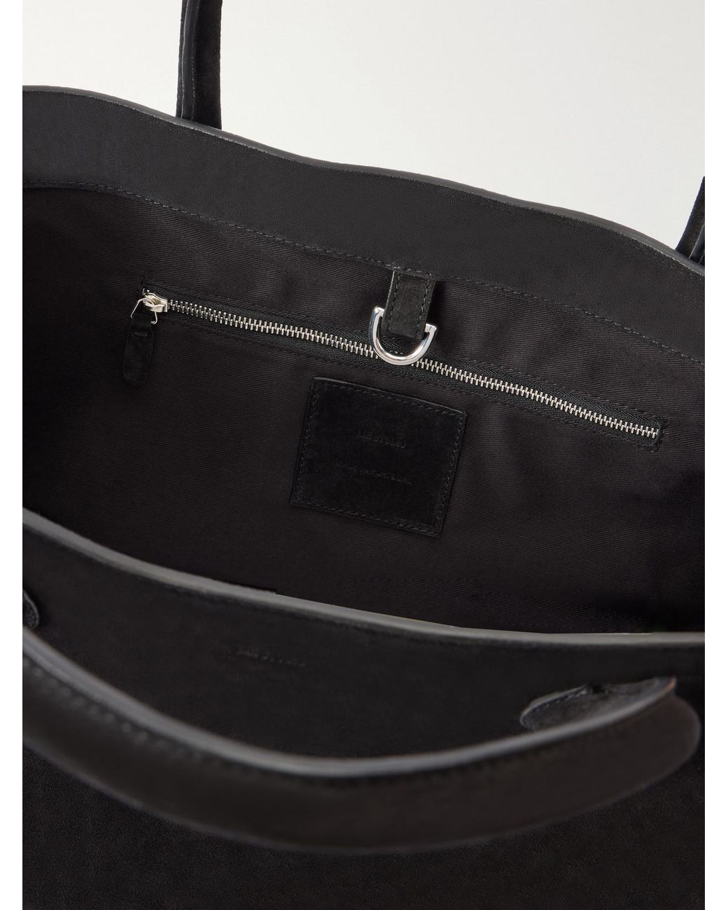 LIE STUDIO Black Grace Suede Tote