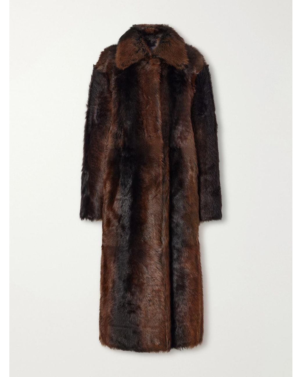 Arma Brown Verena Reversible Shearling And Leather Coat