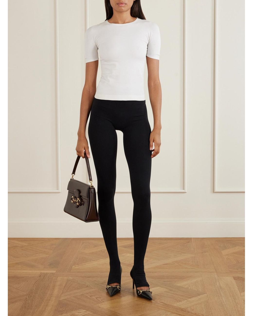 Gucci White Stretch-Jersey T-Shirt