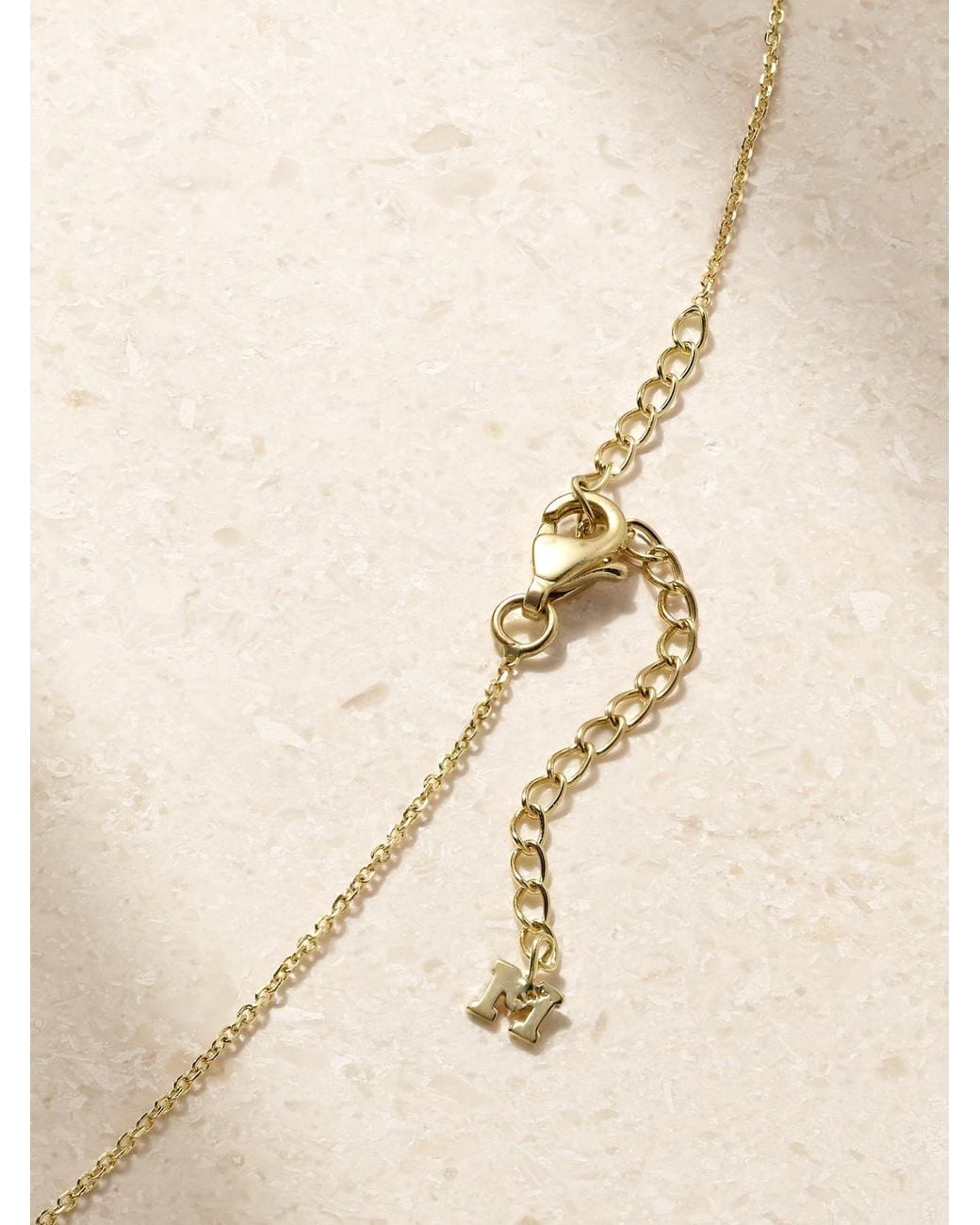 Mateo Natural 14-Karat, Pearl And Diamond Necklace