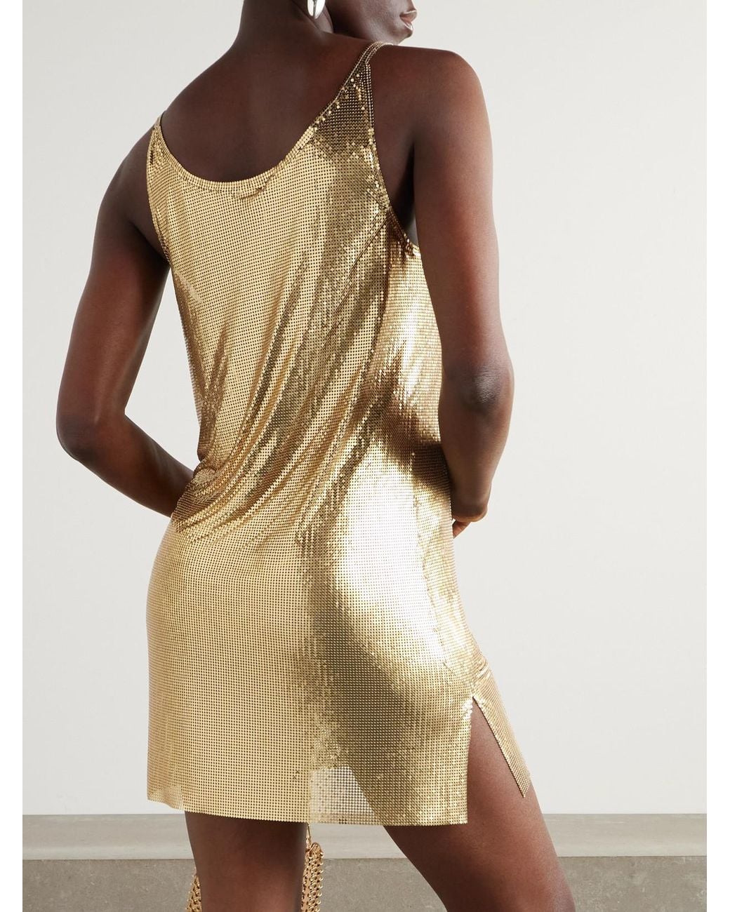 Rabanne Metallic Chainmail Mini Dress
