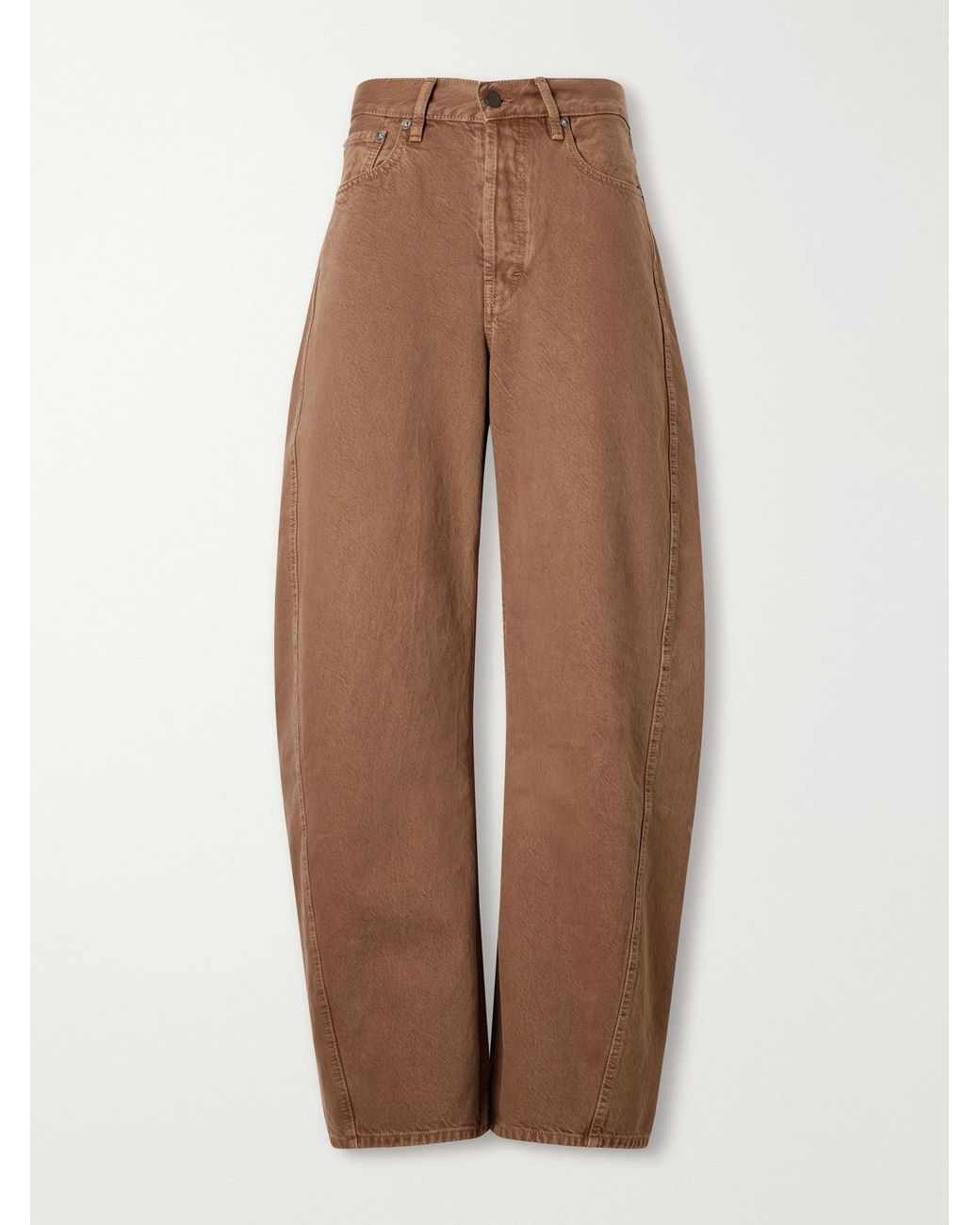 Kallmeyer Brown Callum High-Rise Wide-Leg Jeans