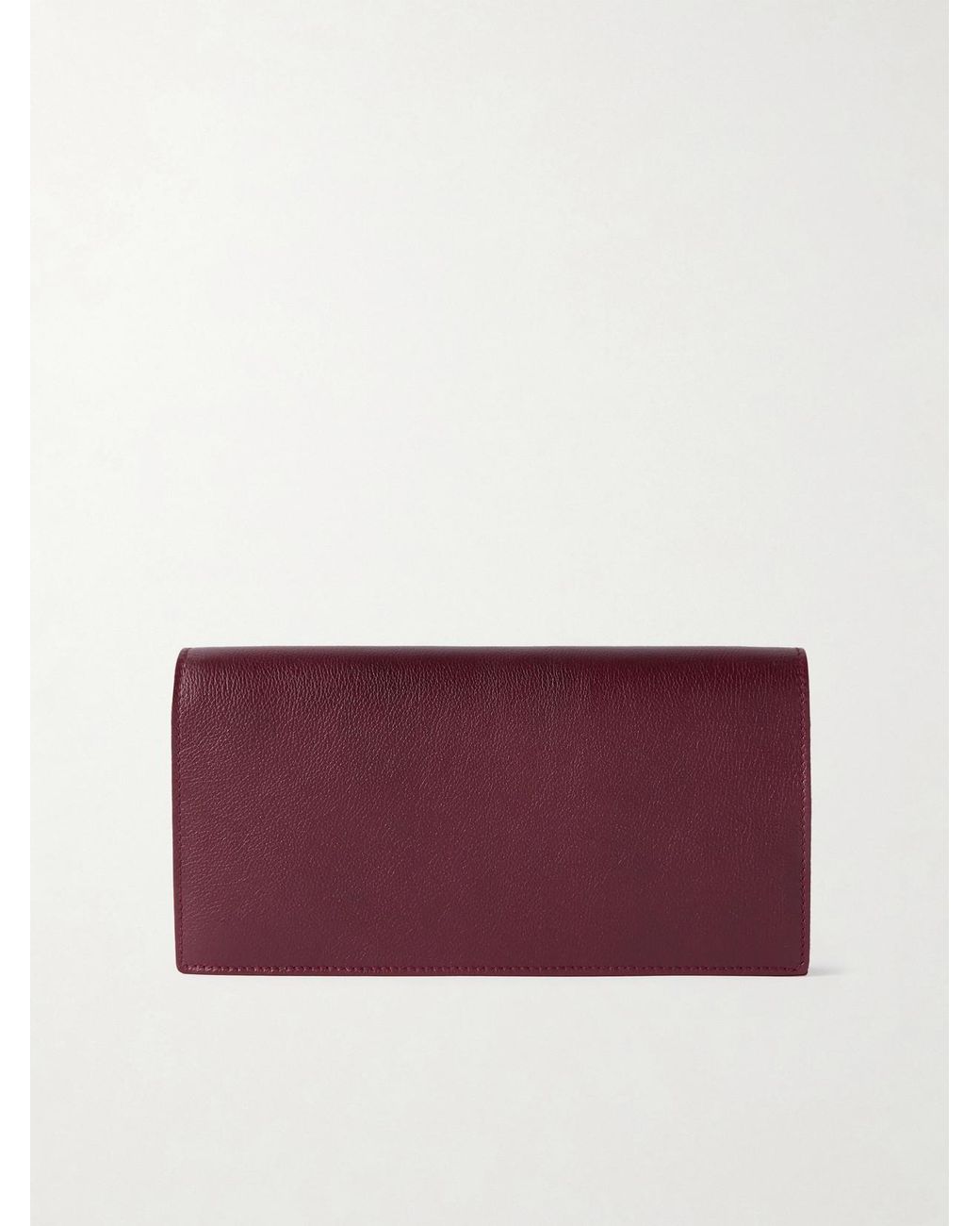 Metier Purple Textured-Leather Pouch
