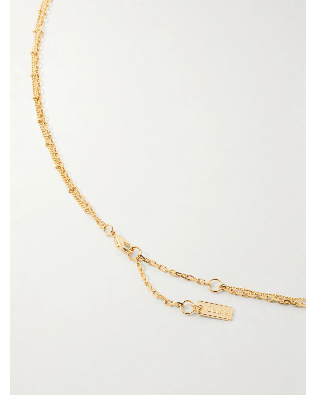 Chloé White Tone Necklace