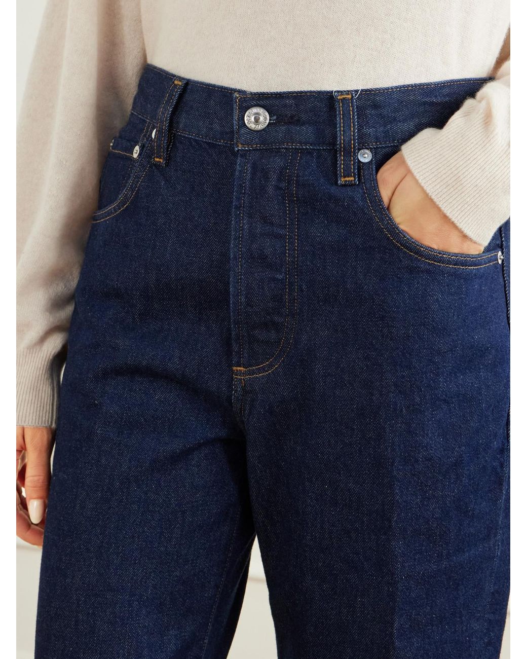 Citizens of Humanity Blue 90's French High-Waist Straight-Leg Jeans