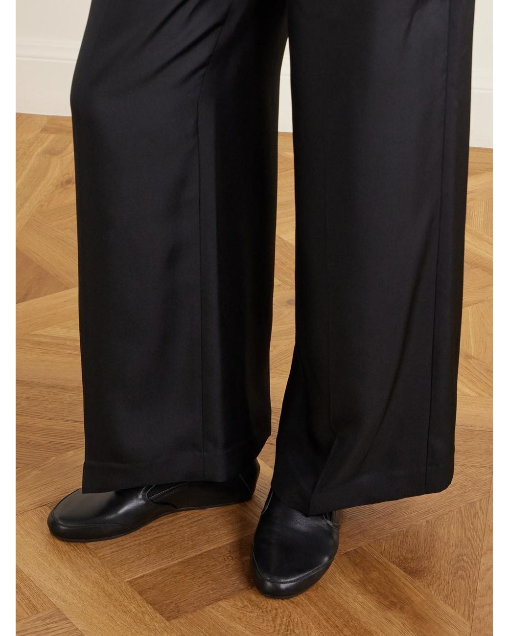 Jamie Haller Black The Wushu Leather Slippers