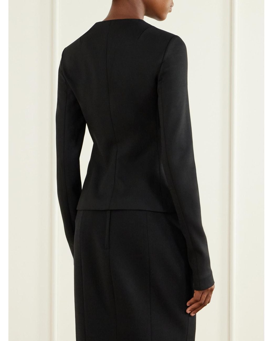 Dolce & Gabbana Blue Stretch-Wool Jacket