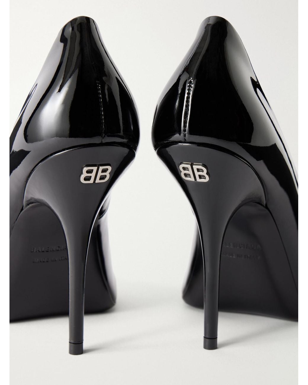 Balenciaga Black Avenue 110 Patent-Leather Pumps
