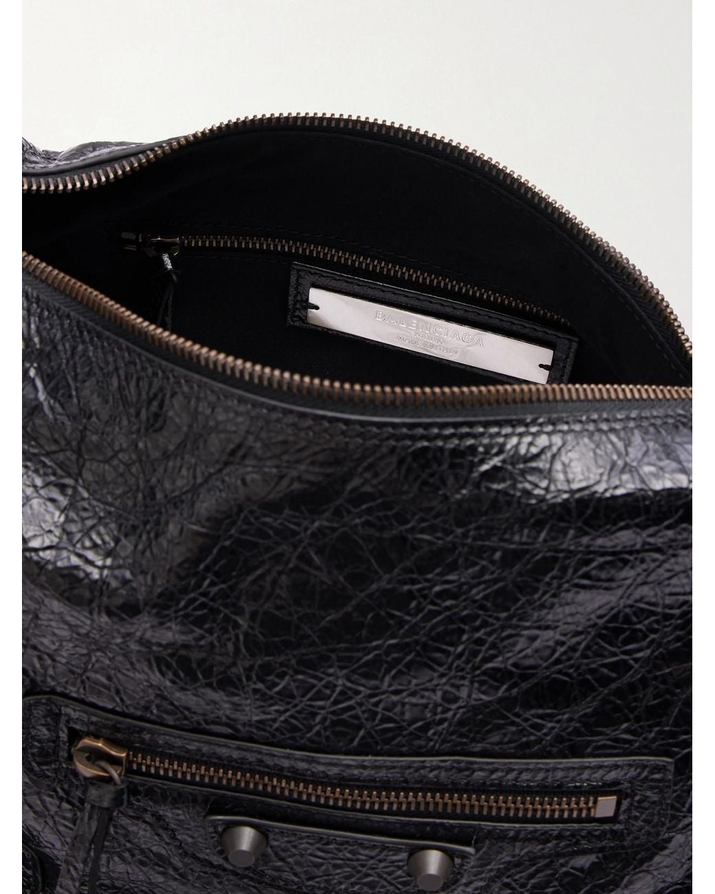 Balenciaga Black Le City Small Leather Shoulder Bag