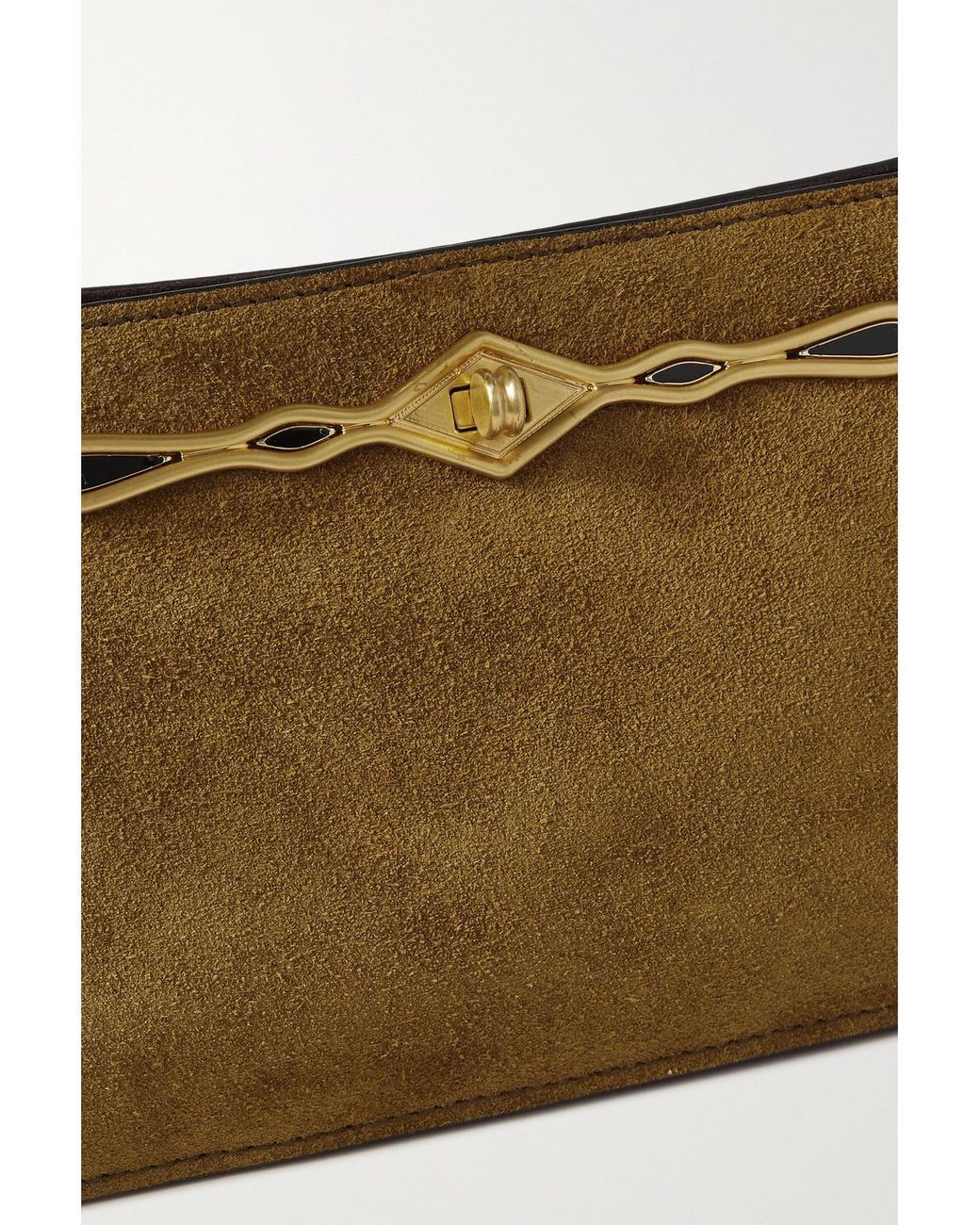 Metier Natural Fernando Jorge Ease Embellished Suede Clutch