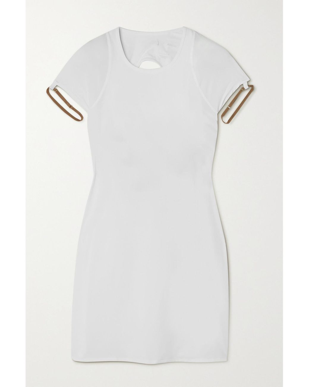 Nike + Jacquemus Nrg Cutout Embellished Stretch-jersey Mini Dress in