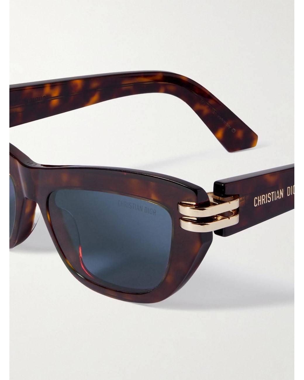 Dior Blue Cdior B2U Cat-Eye Tortoiseshell Acetate Sunglasses