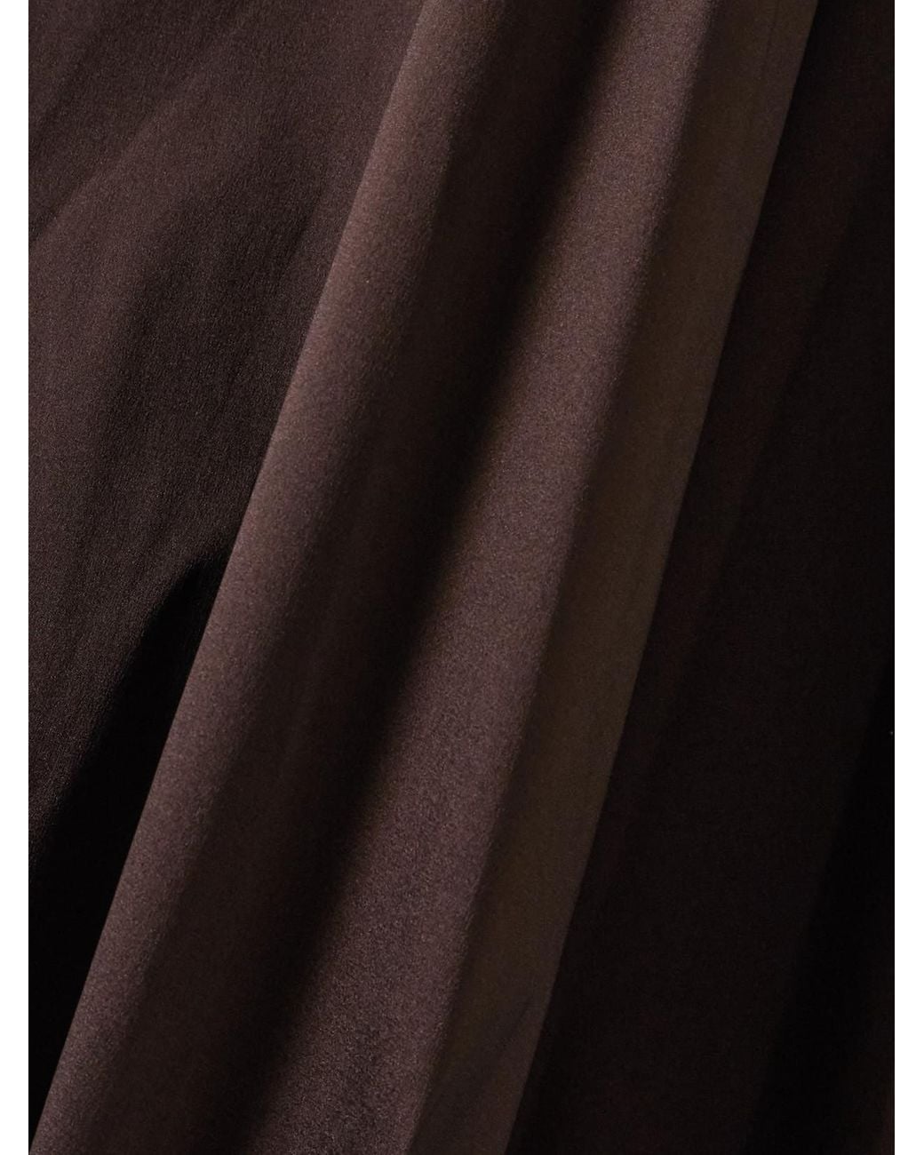BERNADETTE Brown Kennedy Taffeta Maxi Skirt