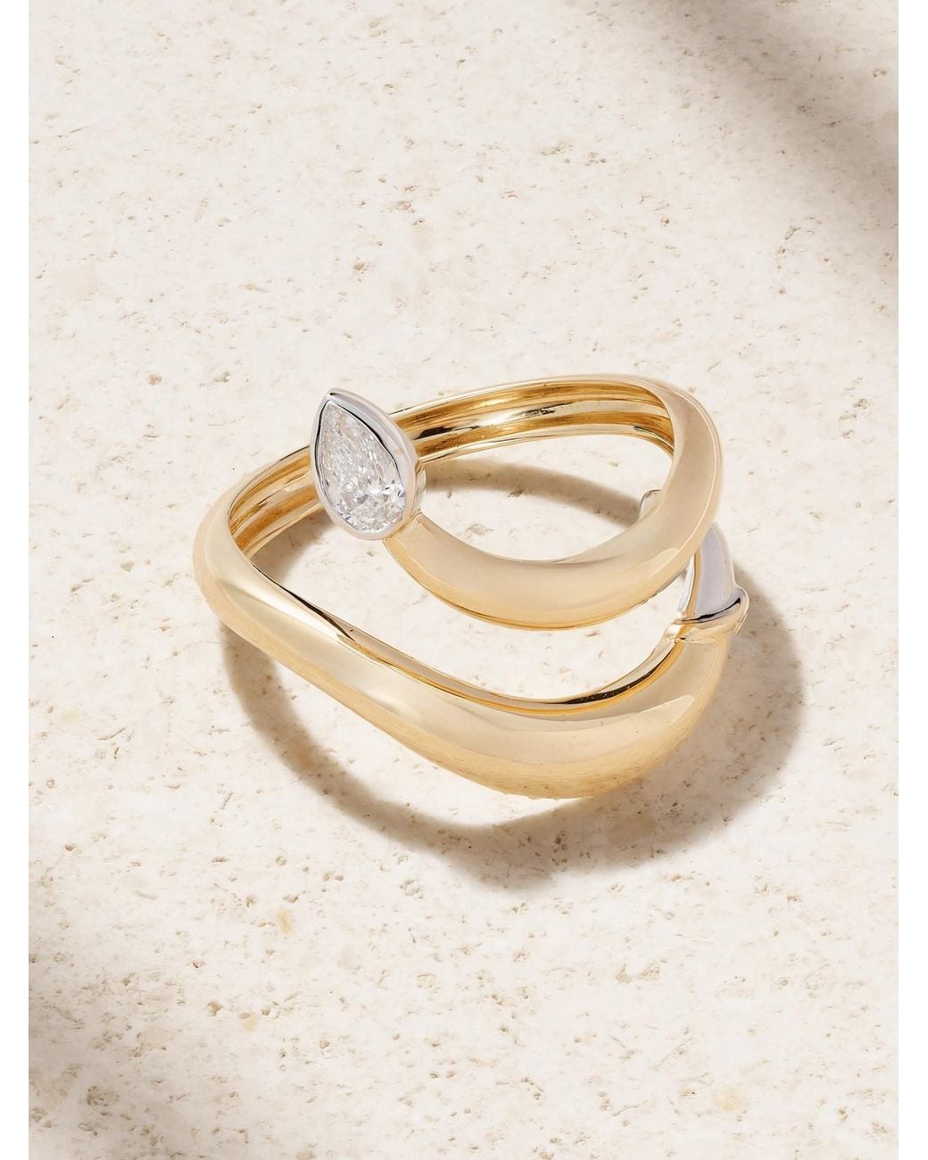 L'Atelier Nawbar Natural Boa Small 18-Karat Diamond Ring