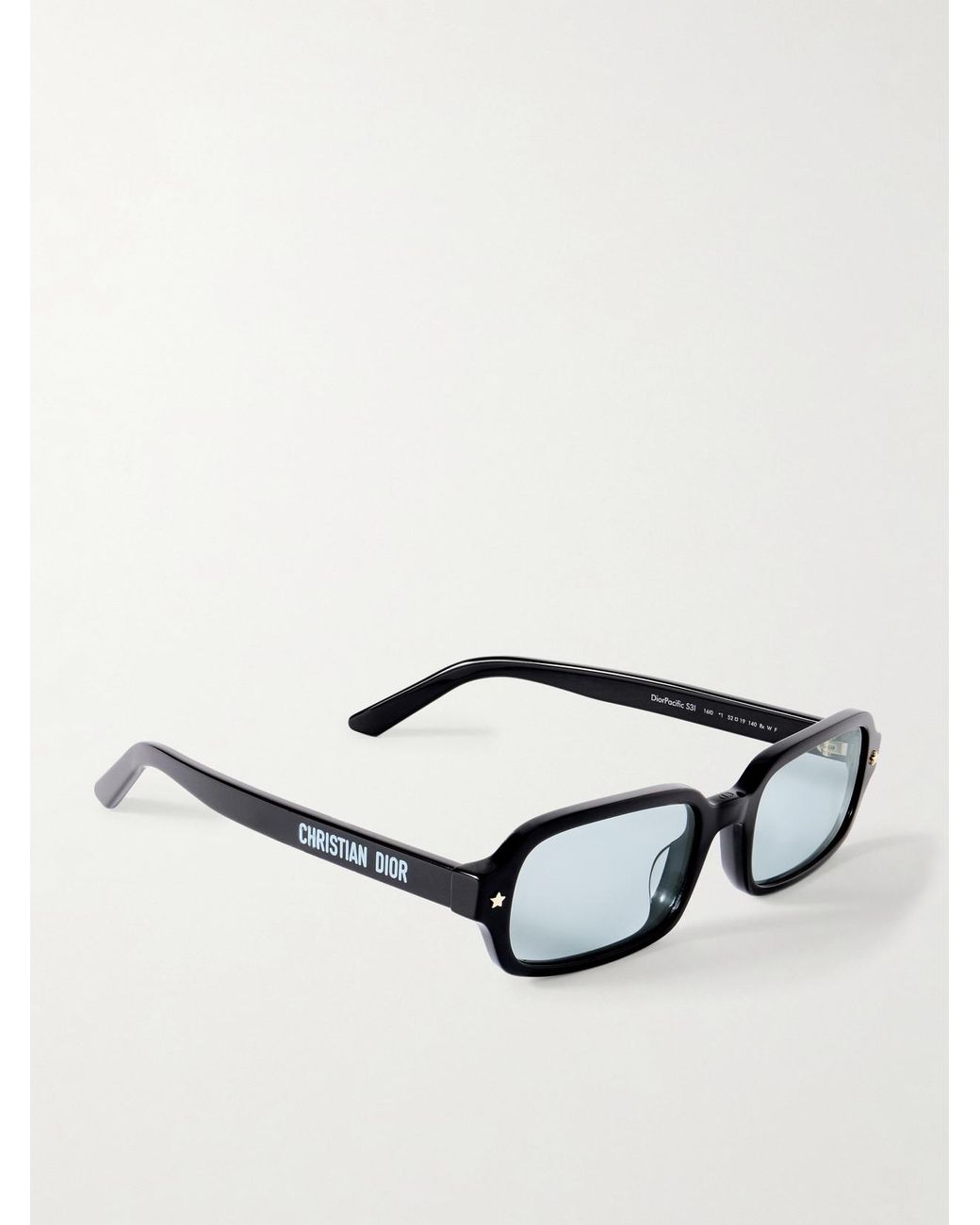 Dior Black Diorpacific S3I Rectangular-Frame Acetate Sunglasses