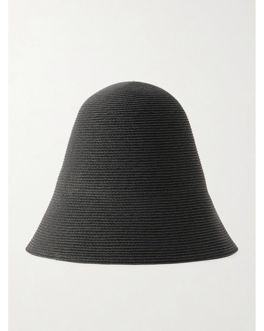 Totême Black Raffia-Like Sunhat