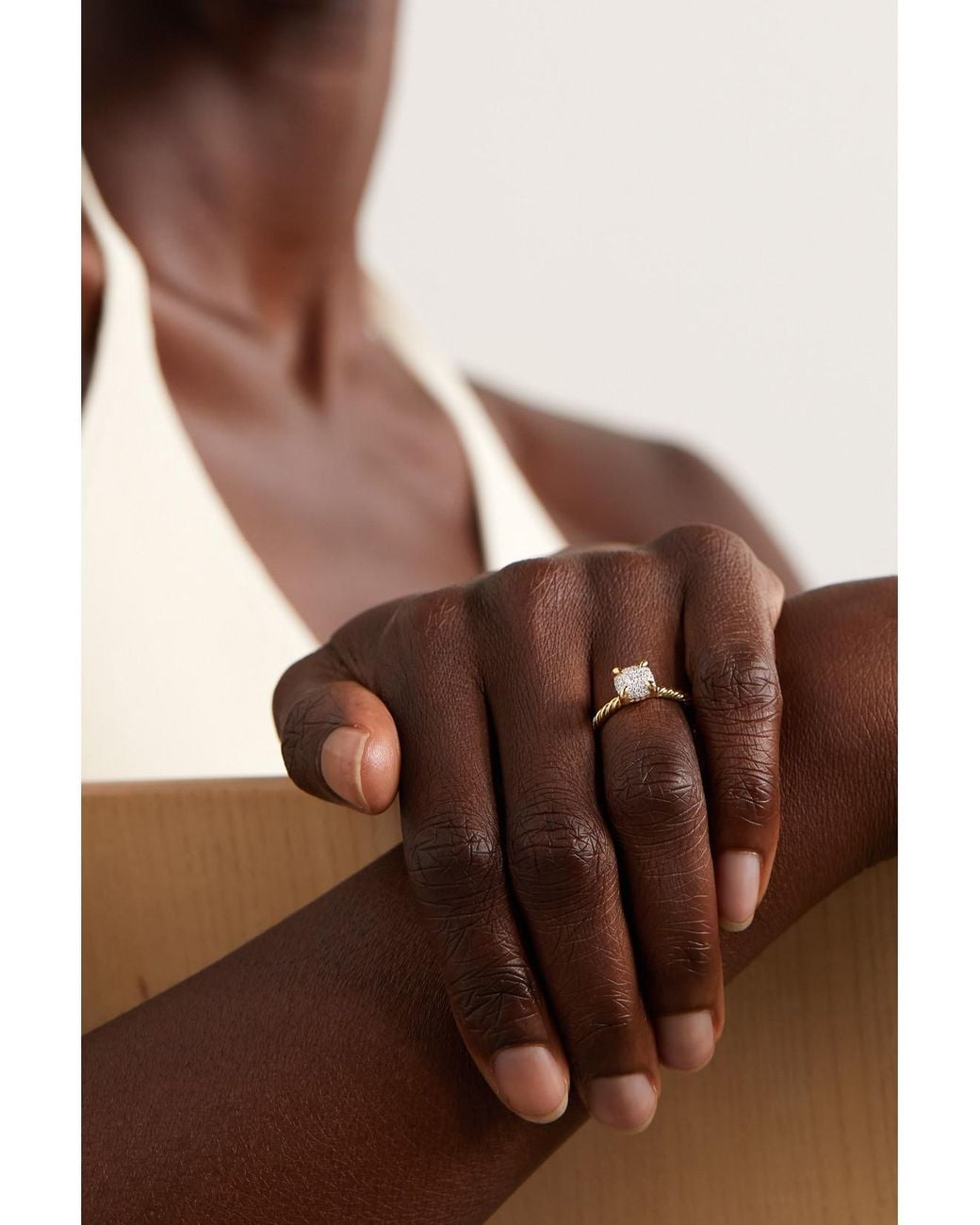 David Yurman Natural Chatelaine 18-Karat Diamond Ring