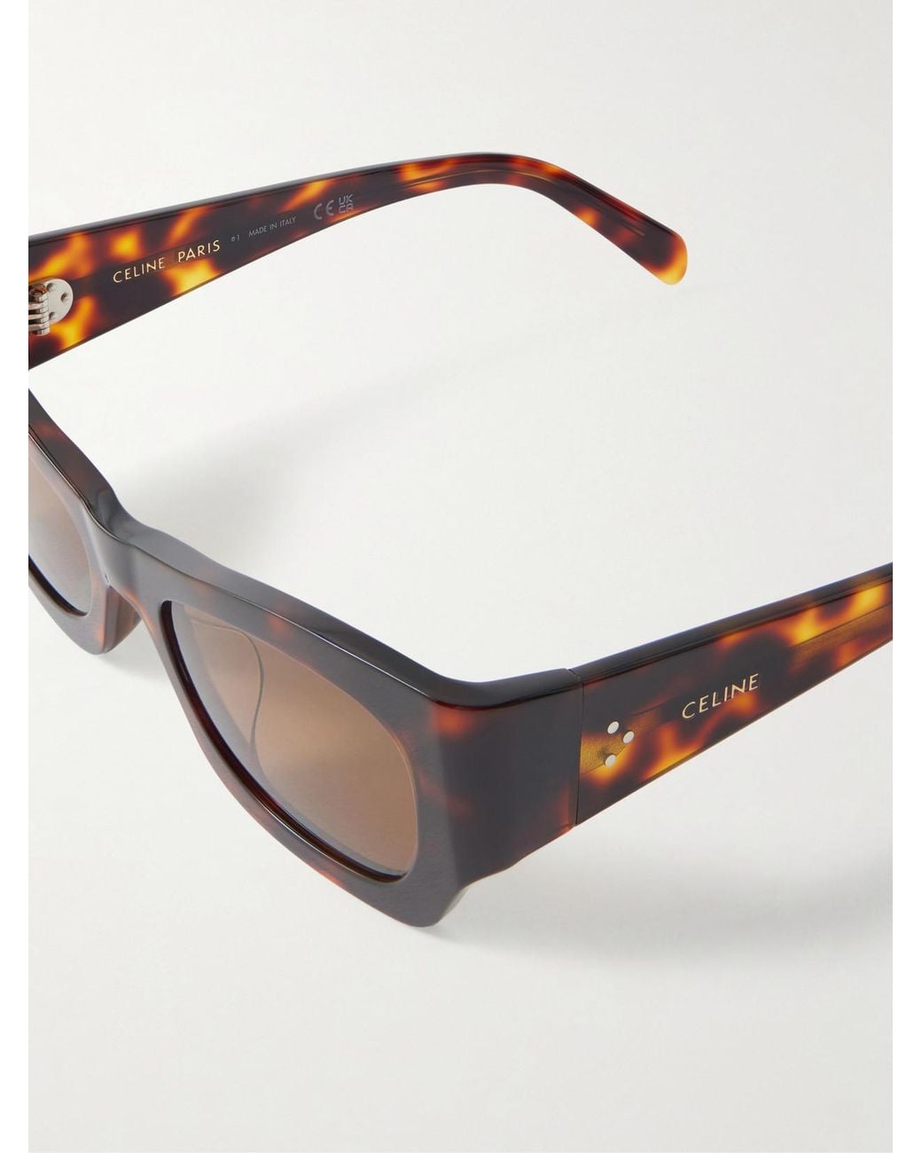 Céline Multicolor Square-Frame Acetate Sunglasses