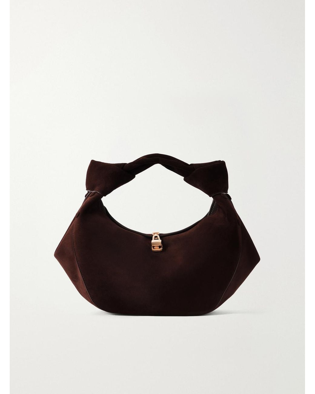 Gabriela Hearst Black Antonia Mini Suede Shoulder Bag