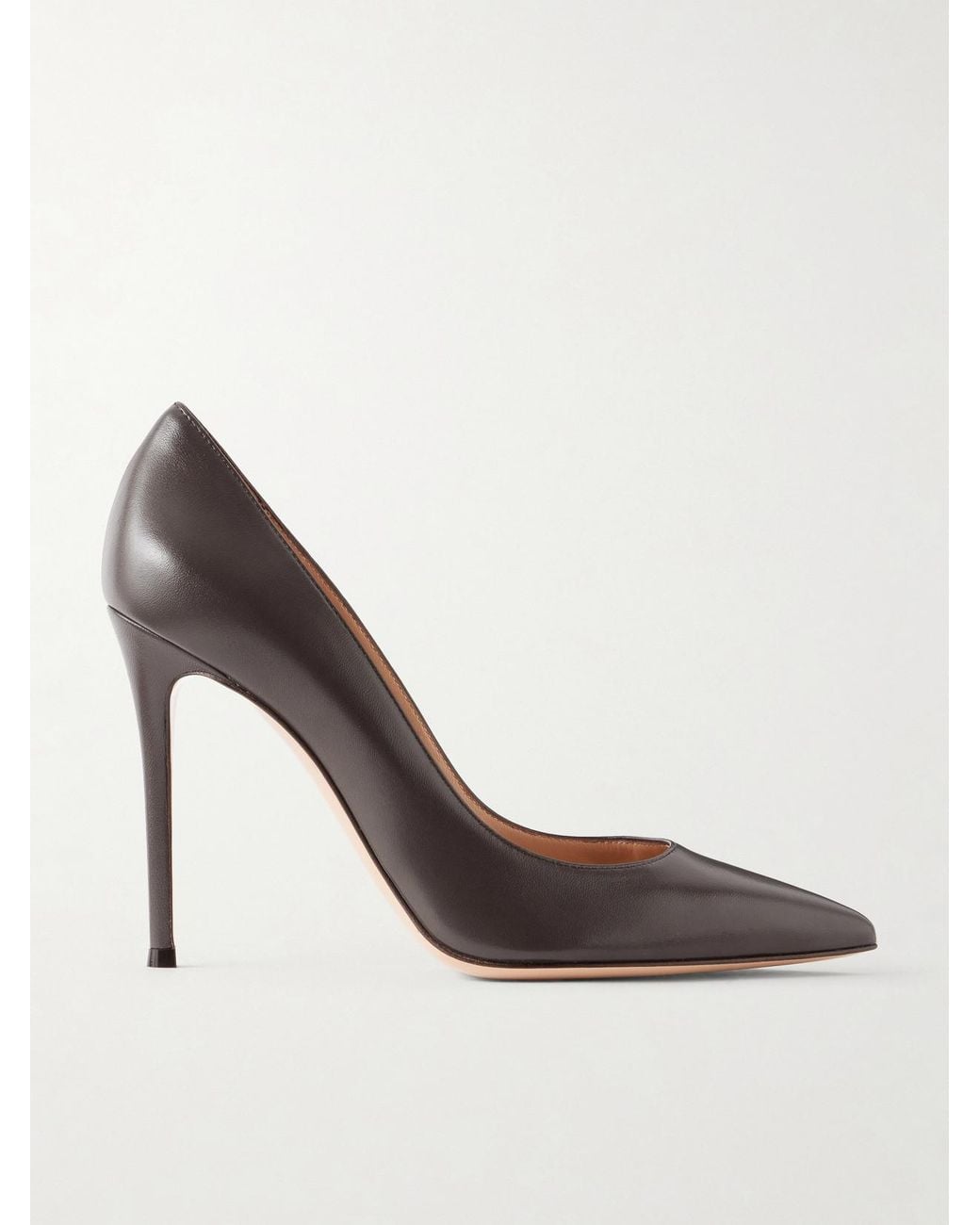 Gianvito Rossi Brown Gianvito 105 Leather Pumps