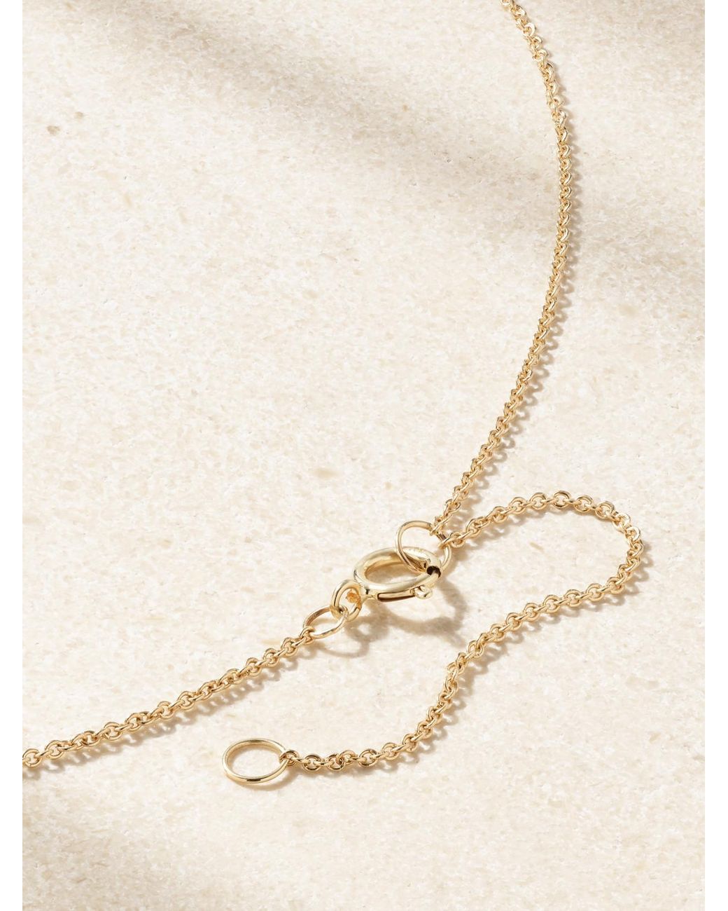 STONE AND STRAND Natural Tie The Knot 10-Karat Diamond Necklace