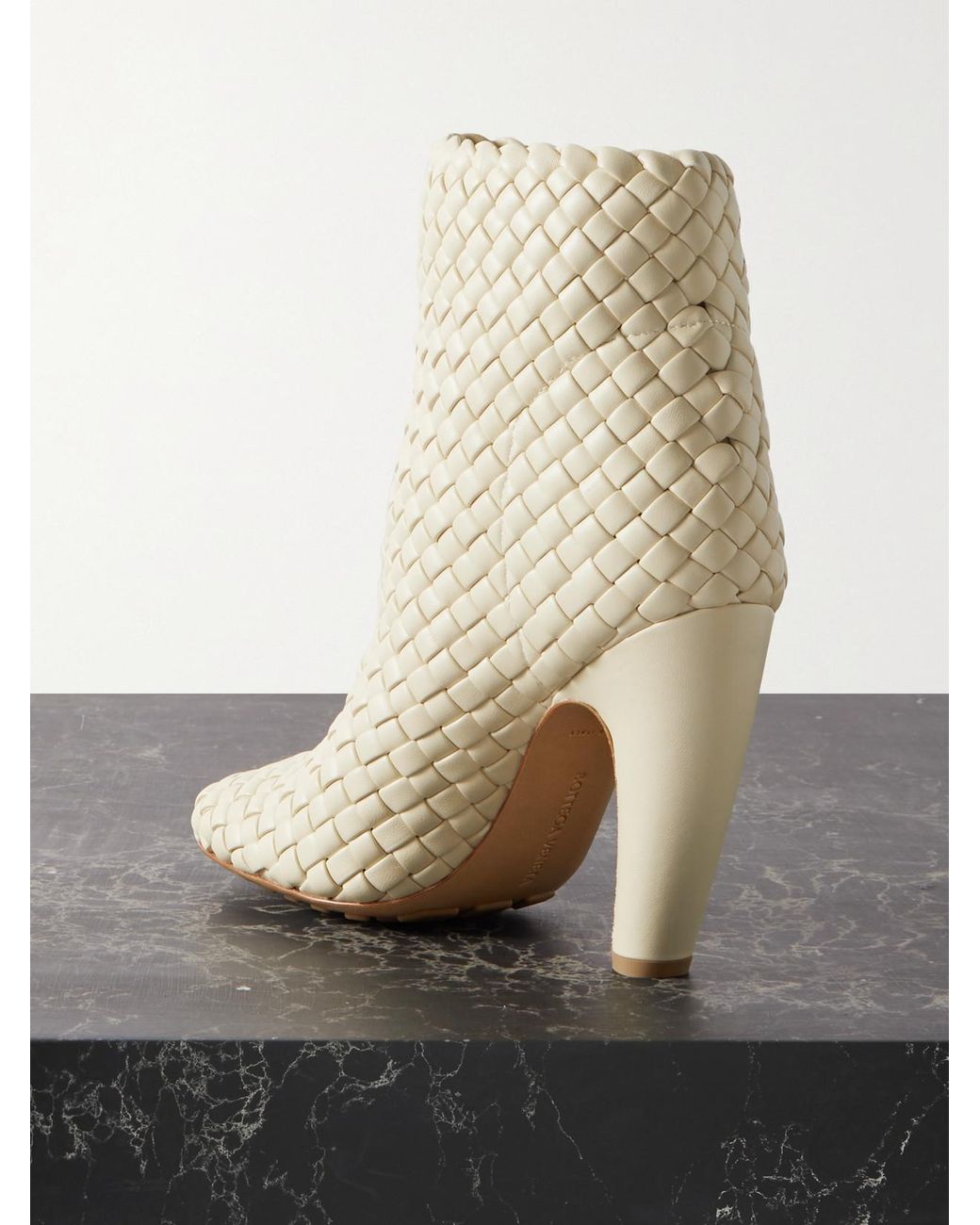 Bottega Veneta Natural Canalazzo Ankle Boot