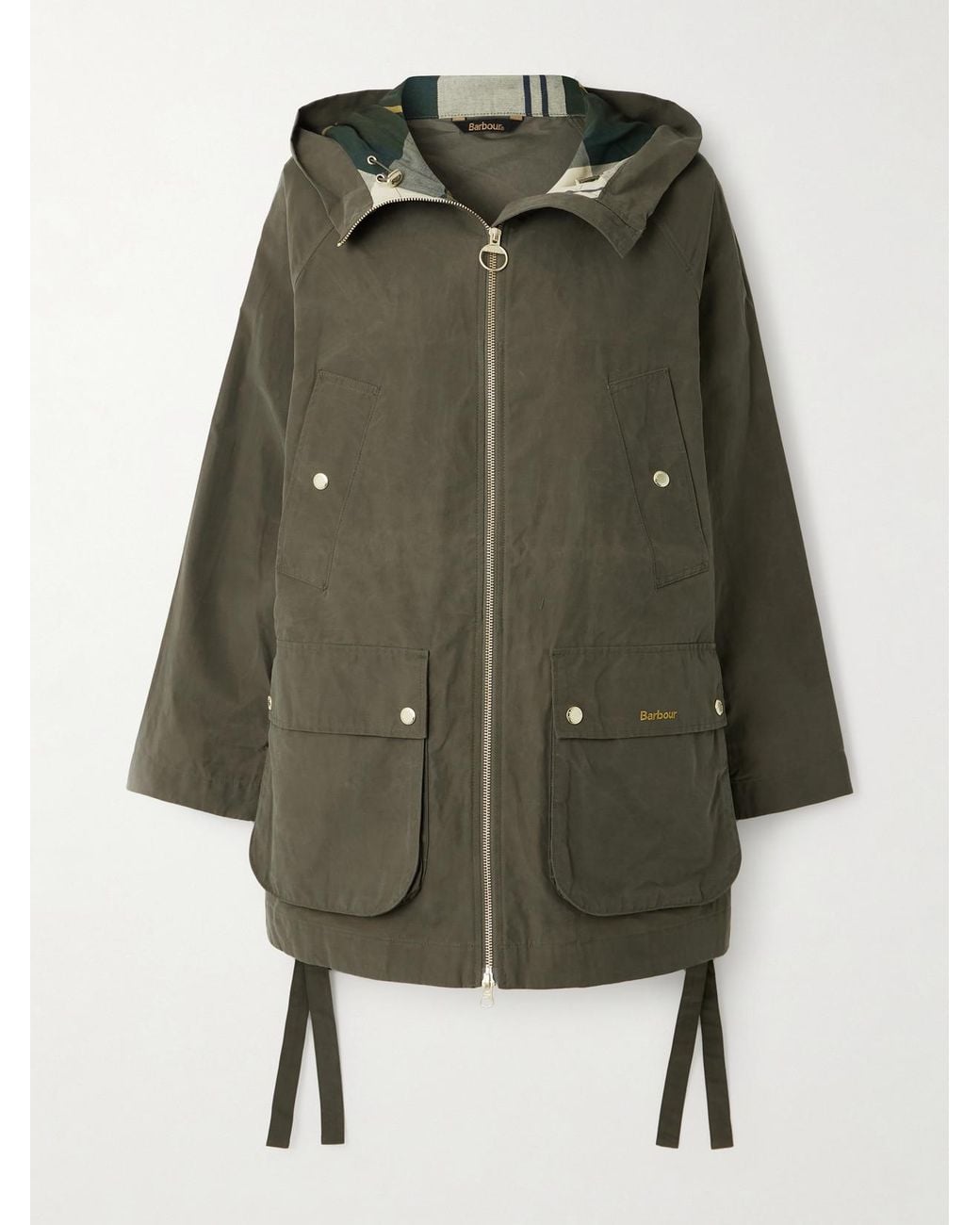Barbour Green Middlemarch Hooded Cotton-Blend Parka