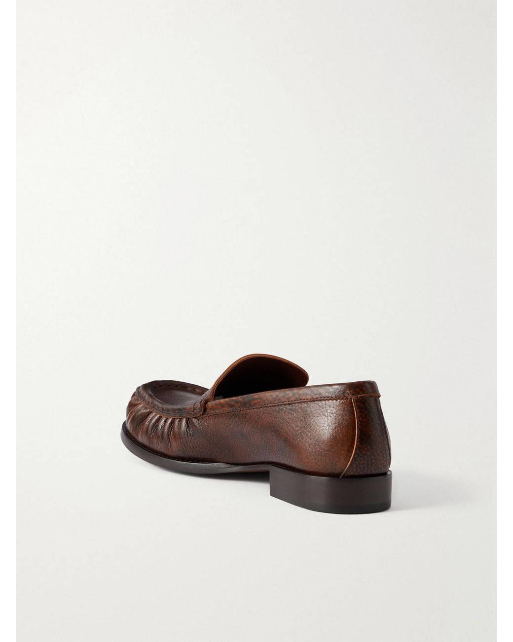 Dries Van Noten Brown Leather Loafers