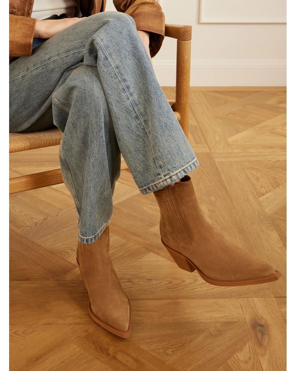 Paris Texas Brown Dallas 40 Suede Ankle Boots