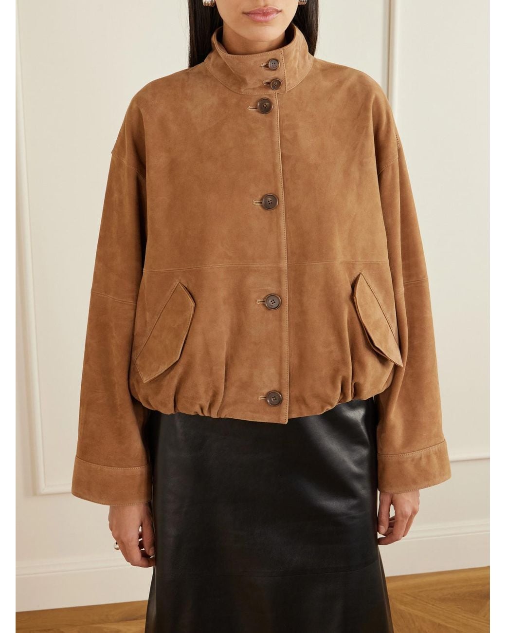 Jonathan Simkhai Brown Marley Suede Jacket