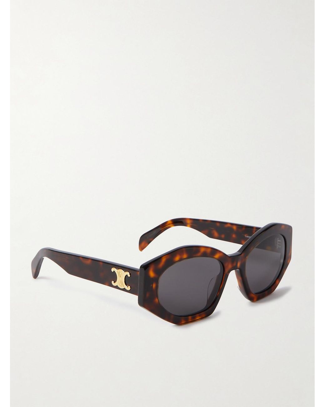 Céline Multicolor Triomphe Cat-Eye Acetate Sunglasses