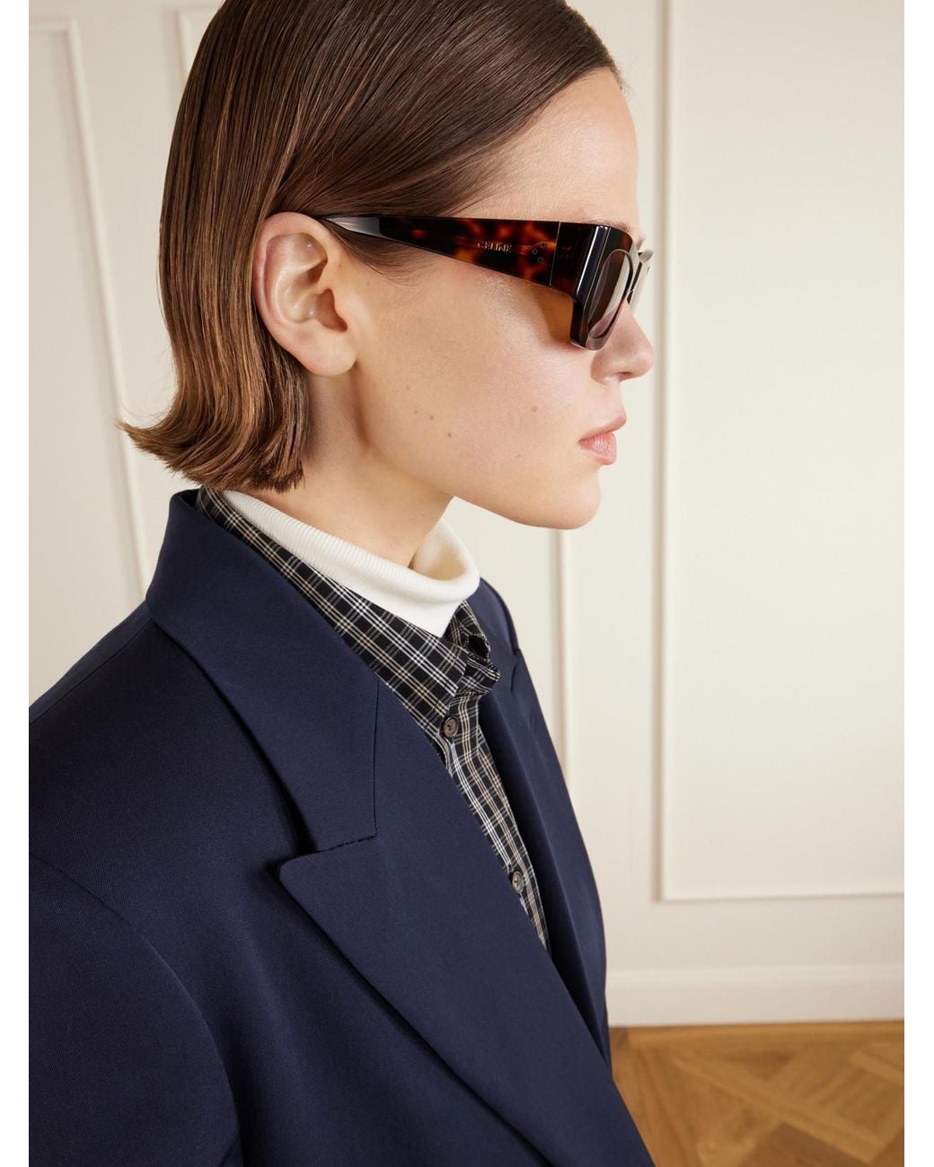 Céline Multicolor Square-Frame Acetate Sunglasses