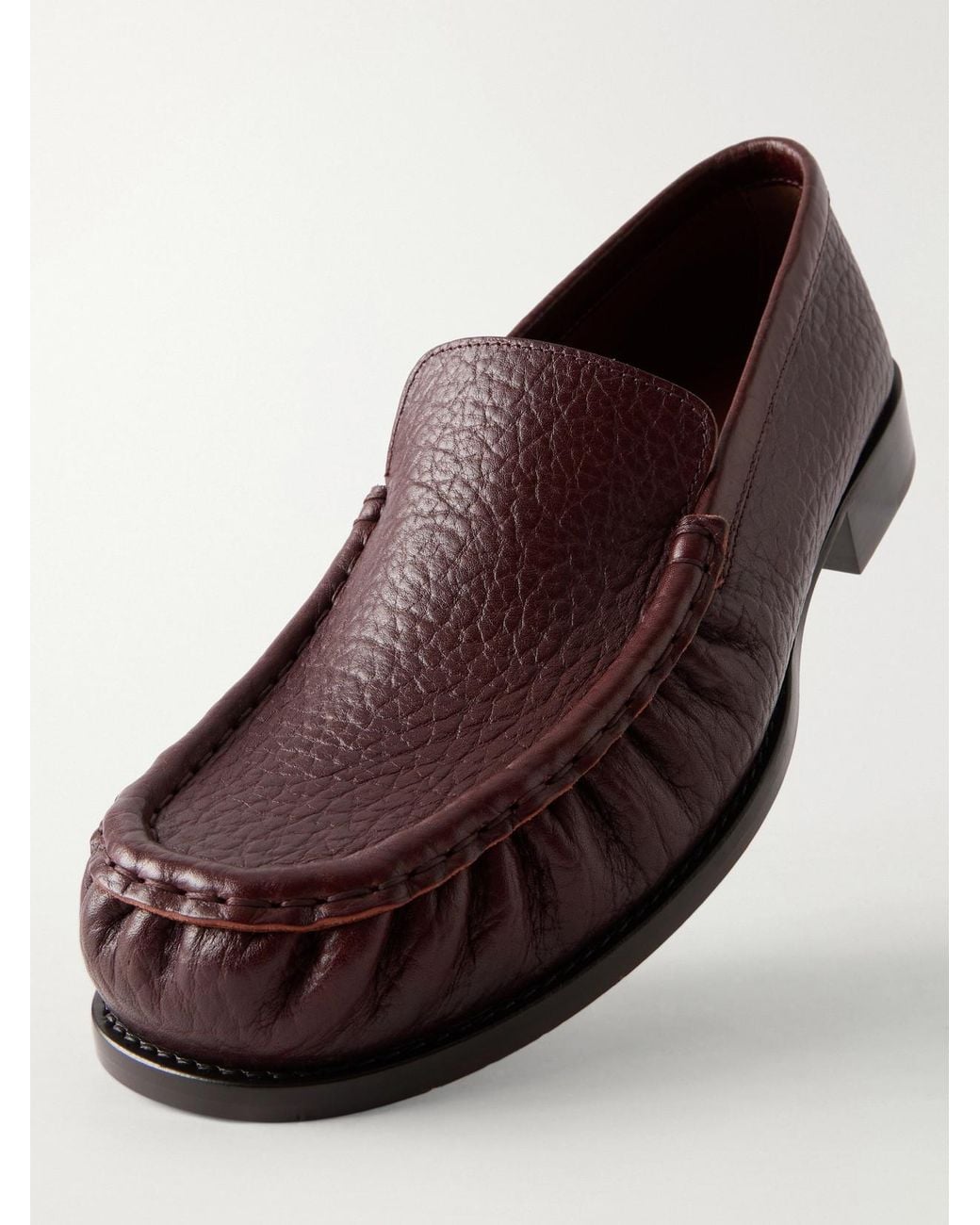Dries Van Noten Brown Leather Loafers