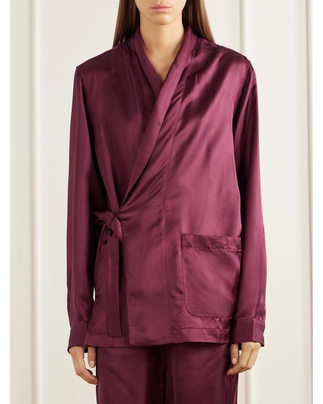 Sanderlak Purple Satin Jacket