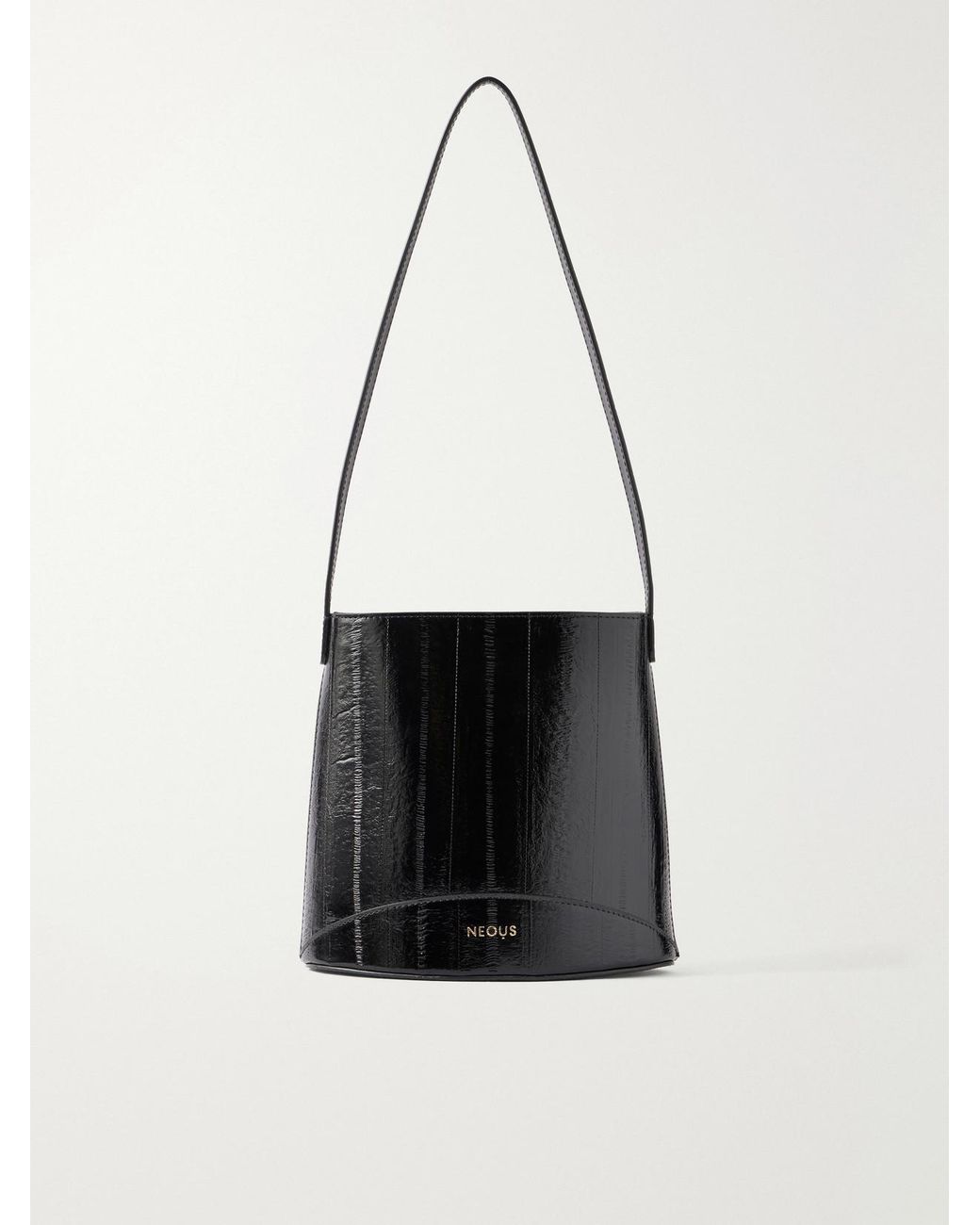 Neous White Pardalis 2.0 Eel-Effect Leather Shoulder Bag