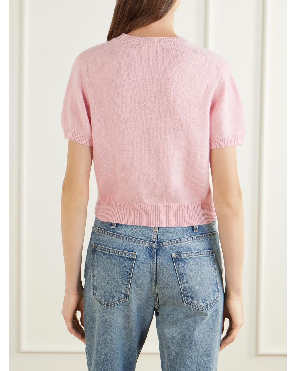 &Daughter Pink Wicklow Wool Sweater