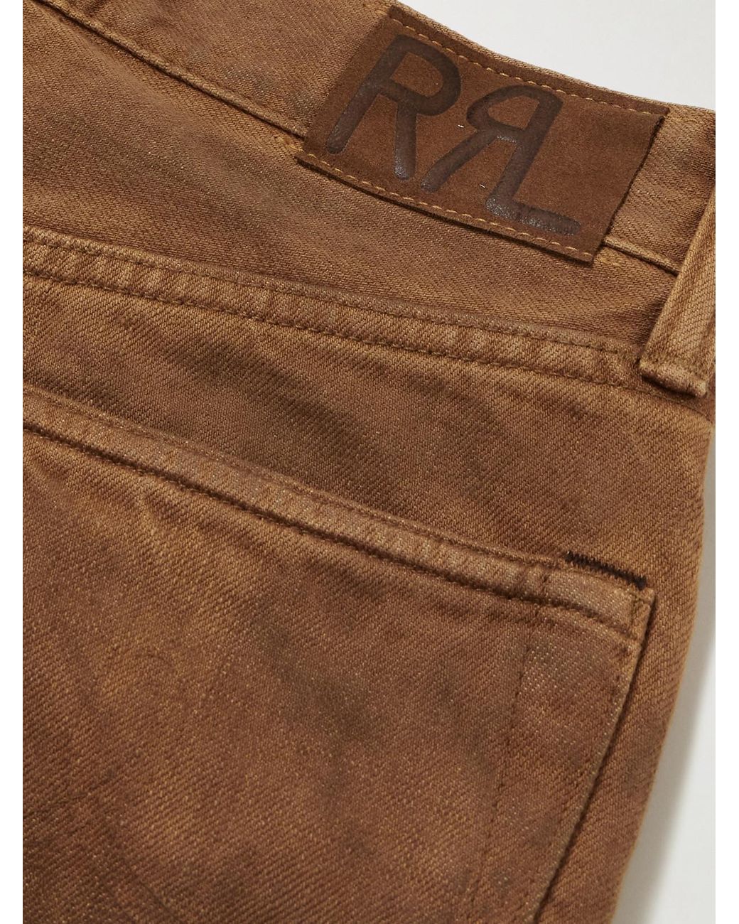 RRL Natural High-Rise Straight-Leg Jeans