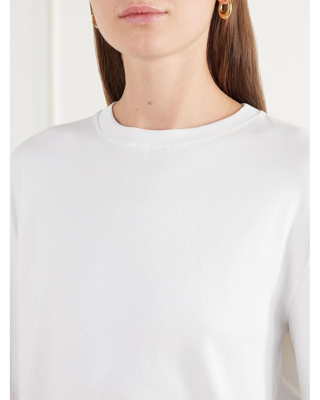 Flore Flore White Maggie Organic Cotton-Jersey T-Shirt
